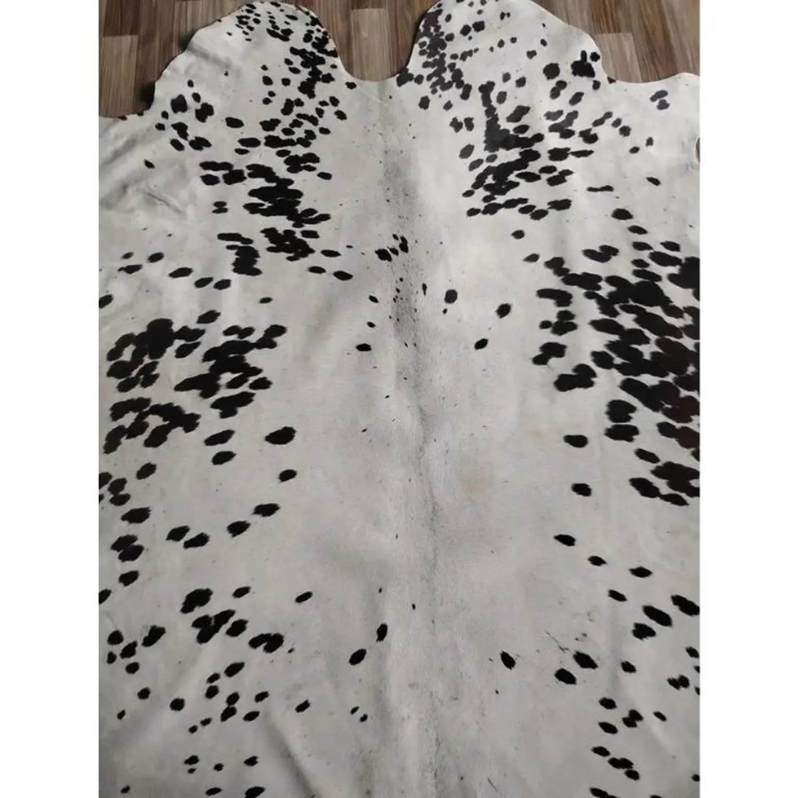 Genuine Black & White Spotted Cowhide Rug