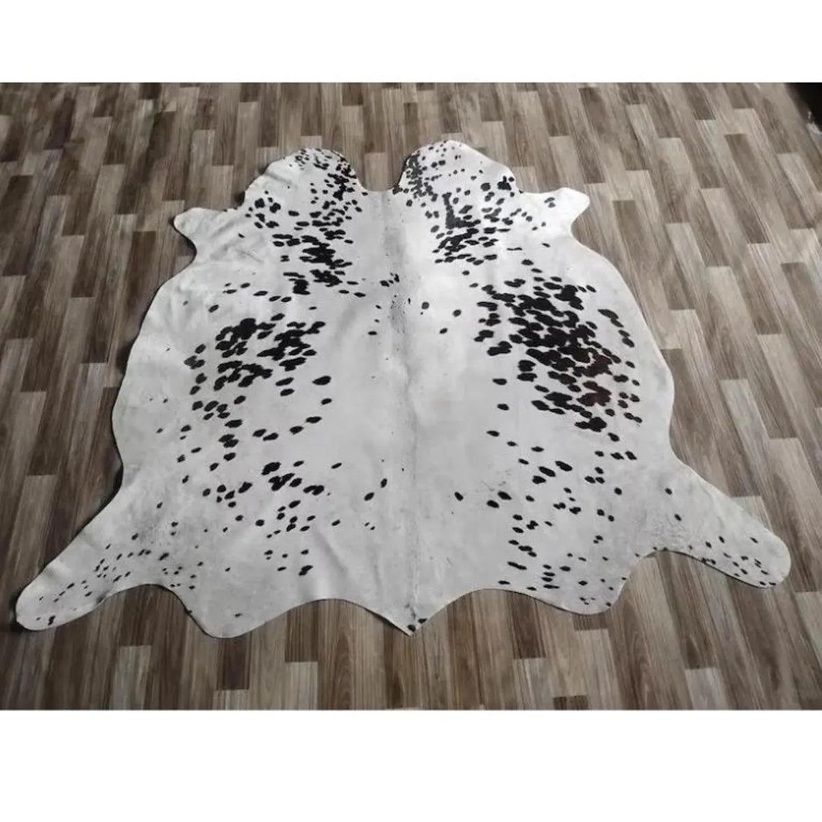 Genuine Black & White Spotted Cowhide Rug