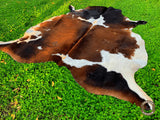 Premium Brown, Black & White Cowhide Rug – Natural Cow Hide Rug in Pakistan