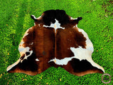 Premium Brown, Black & White Cowhide Rug – Natural Cow Hide Rug in Pakistan