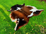 Premium Brown, Black & White Cowhide Rug – Natural Cow Hide Rug in Pakistan