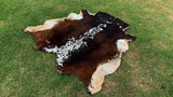 Premium Brown, Black & White Cowhide Rug – Natural Cow Hide Rug in Pakistan