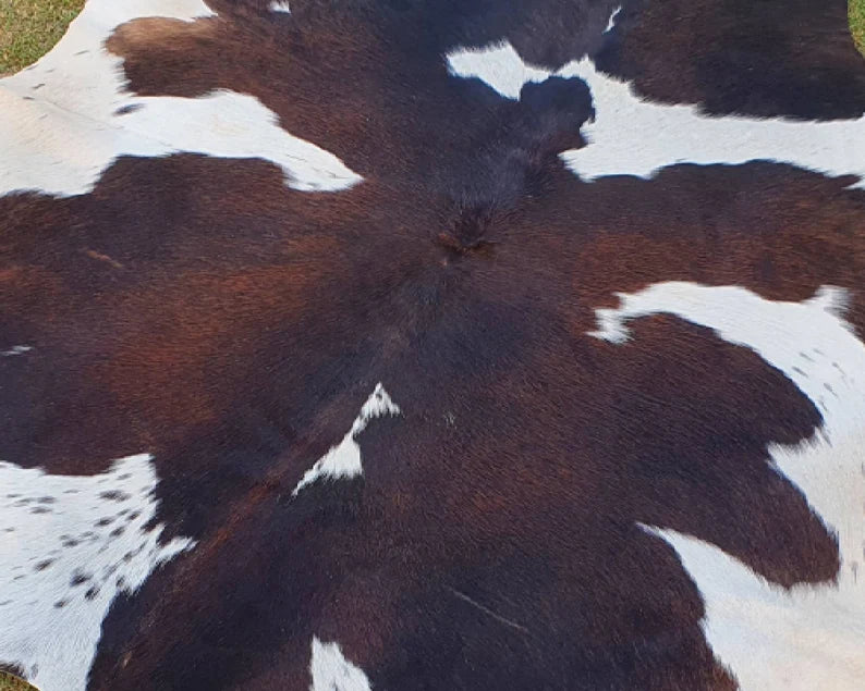 Premium Dark Brown & White Genuine Cowhide Rug – Natural Cow Skin Rug | Cowhide Rugs Price in Pakistan