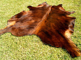 Premium Solid Brown Cow Hide Rug | Genuine Chocolate Brown Cowhide Rug | Cow Hide Rug Price in Pakistan | Natural Cow Skin Carpet