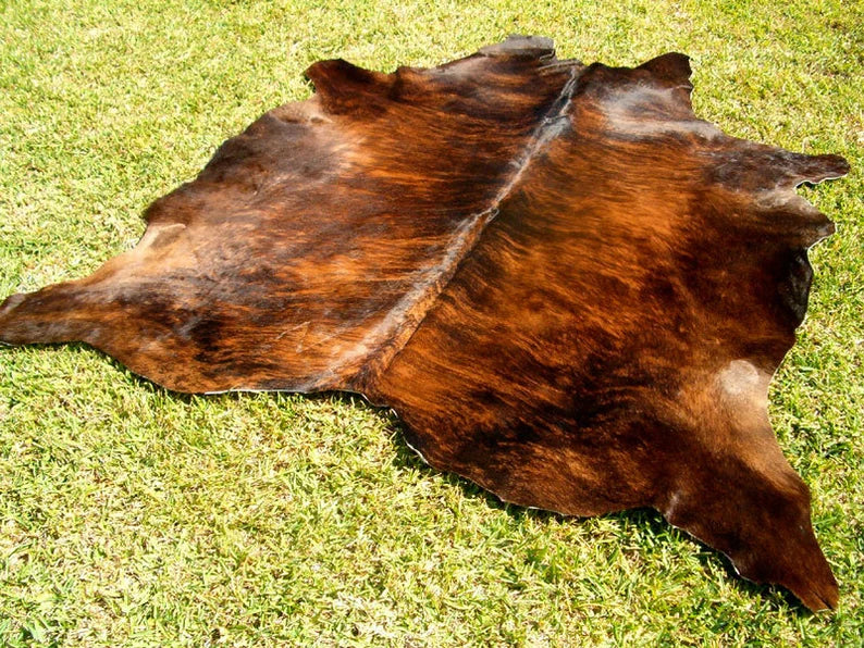 Premium Solid Brown Cow Hide Rug | Genuine Chocolate Brown Cowhide Rug | Cow Hide Rug Price in Pakistan | Natural Cow Skin Carpet
