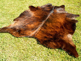 Premium Solid Brown Cow Hide Rug | Genuine Chocolate Brown Cowhide Rug | Cow Hide Rug Price in Pakistan | Natural Cow Skin Carpet