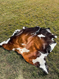 Premium Tricolor Cow Hide Rug | Genuine Brown Black & White Cowhide Rug | Cow Hide Rug Price in Pakistan | Natural Cow Skin Carpet
