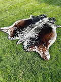 Premium Exotic Tricolor Cow Hide Rug | Genuine Black Brown & White Cowhide Rug | Cow Hide Rug Price in Pakistan | Natural Cow Skin Carpet