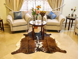 Light Brown & White Speckled Genuine Cowhide Rug Price in Pakistan | Premium Cow Skin Rugs Exporter