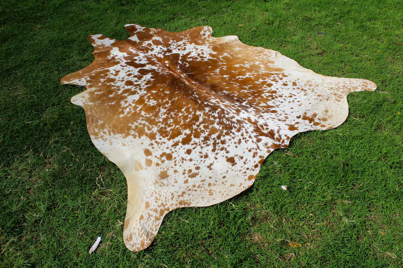 Premium Brown & White Cow Hide Rug | Genuine Tricolor Cowhide Rug | Cow Hide Rug Price in Pakistan | Natural Cow Skin Carpet