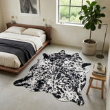 Premium Black & White Speckled Cow Hide Rug | Genuine Salt & Pepper Cowhide Rug | Cow Hide Rug Price in Pakistan | Natural Cow Skin Carpet