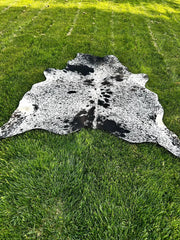 Premium Speckled Cow Hide Rug | Genuine Black & White Cowhide | Cow Hide Rug Price in Pakistan | Natural Cow Skin Carpet