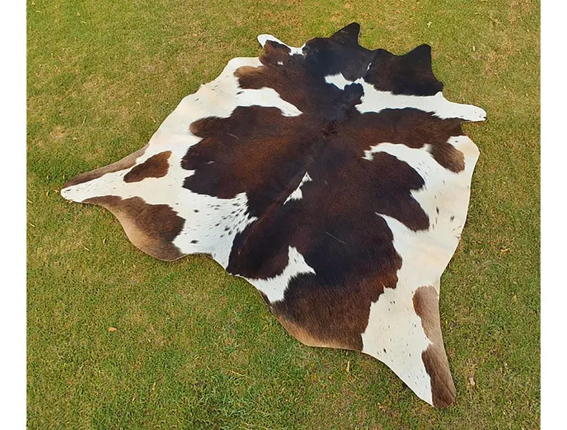 Premium Dark Brown & White Genuine Cowhide Rug – Natural Cow Skin Rug | Cowhide Rugs Price in Pakistan