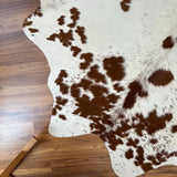 Premium White & Brown Genuine Cowhide Rug – Natural Cow Skin Rug | Cowhide Rugs Price in Pakistan
