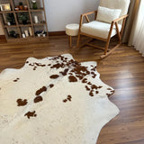 Premium White & Brown Genuine Cowhide Rug – Natural Cow Skin Rug | Cowhide Rugs Price in Pakistan