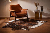 Premium Dark Brown & White Genuine Cowhide Rug Price in Pakistan | Natural Cow Hide