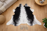 Premium Black & White Genuine Cowhide Rug Price in Pakistan | Natural Cow Skin Leather Carpet