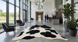 Premium Black & White Genuine Cowhide Rug Price in Pakistan | 100% Natural Cow Skin Leather Carpet