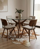 Premium Brown & White Speckled Genuine Cowhide Rug Price in Pakistan | Natural Cow Skin Leather Carpet