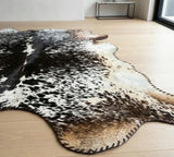 Black & White Speckled Cow Hide Rug | Genuine Cowhide Rug | Cow Hide Rug Price in Pakistan