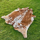 Premium Brown & White Cowhide Rug – Natural Cow Hide Rug in Pakistan