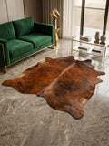 Brindle Cowhide Rug Price in Pakistan | Natural Brown Tiger-Stripe Cow Skin Rug | Genuine Cowhide Leather