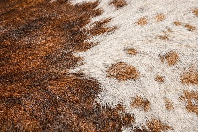 Premium Brown Speckled Genuine Cowhide Rug Price in Pakistan | Natural Cow Skin Leather Carpet