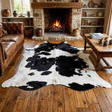 Premium Black & White Cow Hide Rug | Genuine Cowhide Rug | Cow Hide Rug Price in Pakistan | Luxury Cow Skin Carpet