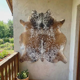 Premium Speckled Brown Genuine Cowhide Rug Price in Pakistan | Natural Cow Skin Leather Carpet