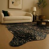 Premium Black Salt & Pepper Genuine Cowhide Rug Price in Pakistan | Natural Cow Skin Leather Carpet