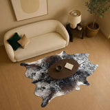 Premium Black & White Speckled Cowhide Rug – Natural Cow Hide Rug in Pakistan
