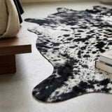 Premium Black & White Speckled Cow Hide Rug | Genuine Salt & Pepper Cowhide Rug | Cow Hide Rug Price in Pakistan | Natural Cow Skin Carpet