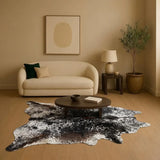 Premium Black & White Speckled Cowhide Rug – Natural Cow Hide Rug in Pakistan