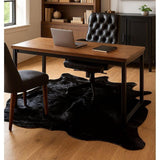Luxury Solid Black Cow Hide Rug | Genuine Black Cowhide Rug | Cow Hide Rug Price in Pakistan