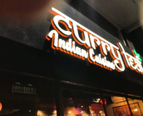 Indian Restaurant Signboard design in Pakistan