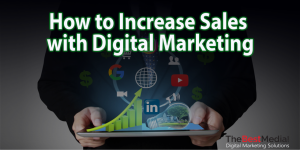 Graph showing sales growth through digital marketing strategies