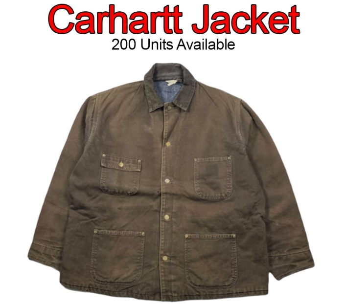 Dark brown Carhartt jacket used – wholesale Pakistan