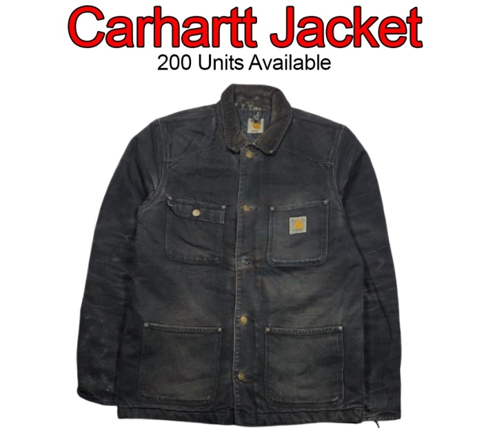 Brown Carhartt jacket used for UK vintage stores
