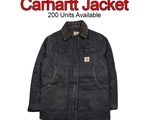 black Carhartt workwear jacket Pakistan exporter