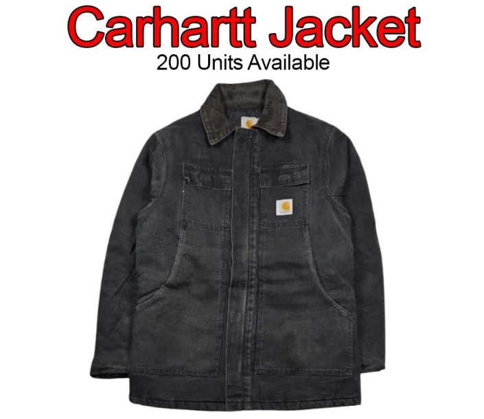 black Carhartt workwear jacket Pakistan exporter