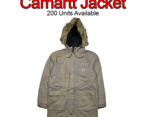 Used brown Carhartt Detroit jacket wholesale
