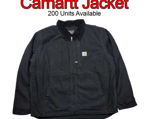 Carhartt jackets wholesale lot – 200 units Pakistan to UK