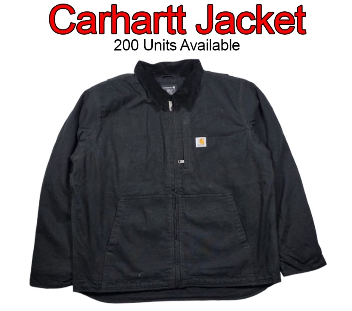 Carhartt jackets wholesale lot – 200 units Pakistan to UK